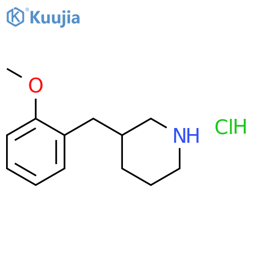 3-[(2-methoxyphenyl)methyl]piperidine hydrochloride structure
