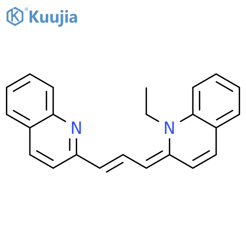 Quinoline, 1-ethyl-1,2-dihydro-2-[3-(2-quinolinyl)-2-propenylidene]- structure