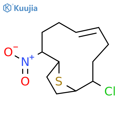 13-Thiabicyclo[8.2.1]tridec-5-ene, 2-chloro-9-nitro- structure