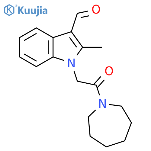 1-(2-Azepan-1-yl-2-oxo-ethyl)-2-methyl-1H-indole-3-carbaldehyde structure