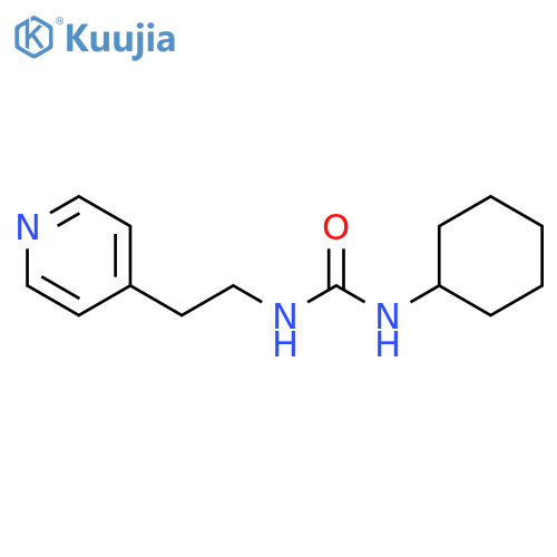 1-cyclohexyl-3-[2-(pyridin-4-yl)ethyl]urea structure