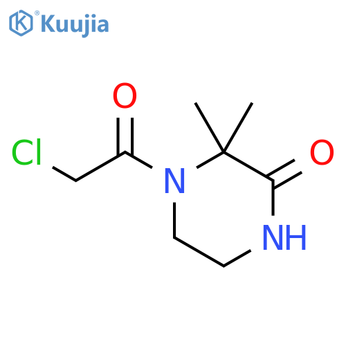 4-(2-Chloro-acetyl)-3,3-dimethyl-piperazin-2-one structure