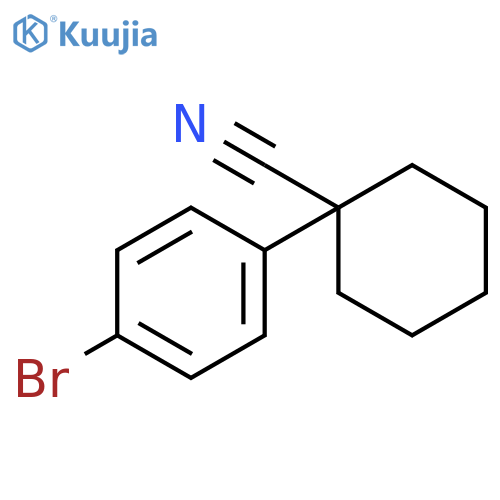 1-(4-Bromophenyl)cyclohexanecarbonitrile structure