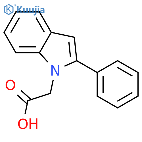 (2-Phenyl-1H-indol-1-yl)acetic Acid structure