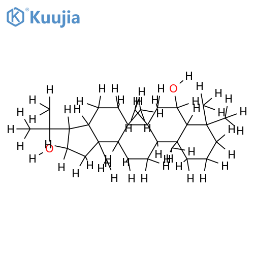 (3aS)-7t-Hydroxy-5at.5bc.8.8.11ac.13bt-hexamethyl-3t-(alpha-hydroxy-isopropyl)-(3arH.7atH.11btH.13acH)-eicosahydro-1H-cyclopenta[a]chrysen structure