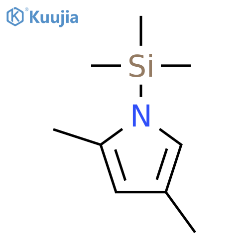1H-Pyrrole, 2,4-dimethyl-1-(trimethylsilyl)- structure