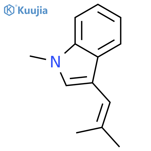 1H-Indole, 1-methyl-3-(2-methyl-1-propenyl)- structure