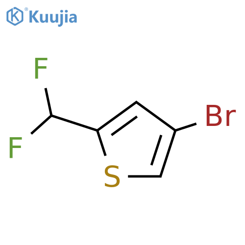 4-bromo-2-(difluoromethyl)thiophene structure