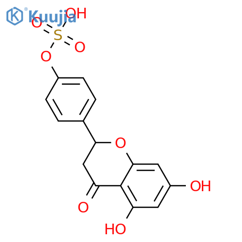 4',5,7-Trihydroxyflavanone; (S)-form, 4'-Sulfate structure