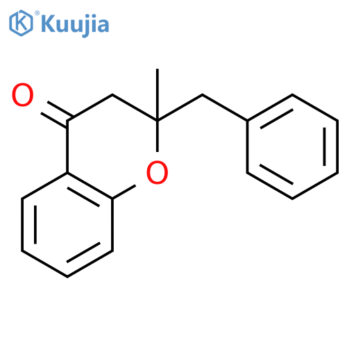 4H-1-Benzopyran-4-one, 2,3-dihydro-2-methyl-2-(phenylmethyl)- structure