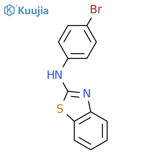 N-(4-Bromophenyl)benzodthiazol-2-amine structure