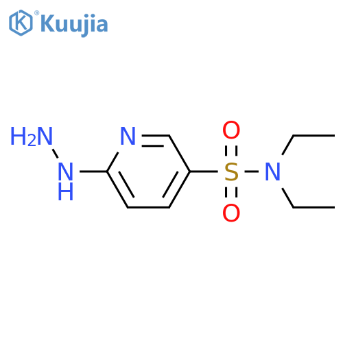 N,N-Diethyl-6-hydrazinylpyridine-3-sulfonamide structure