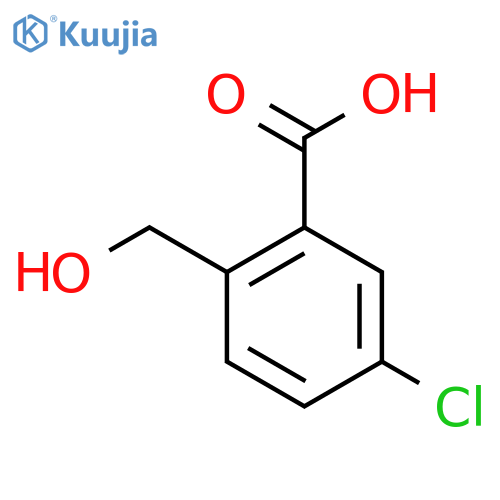 Benzoic acid, 5-chloro-2-(hydroxymethyl)- structure