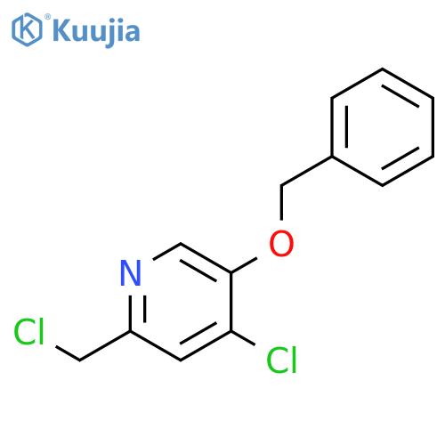 Pyridine, 4-chloro-2-(chloromethyl)-5-(phenylmethoxy)- structure