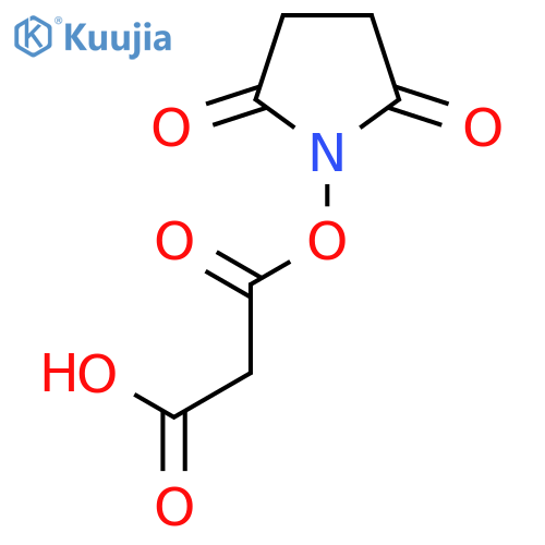 Propanedioic acid 1-(2,5-dioxo-1-pyrrolidinyl) ester structure