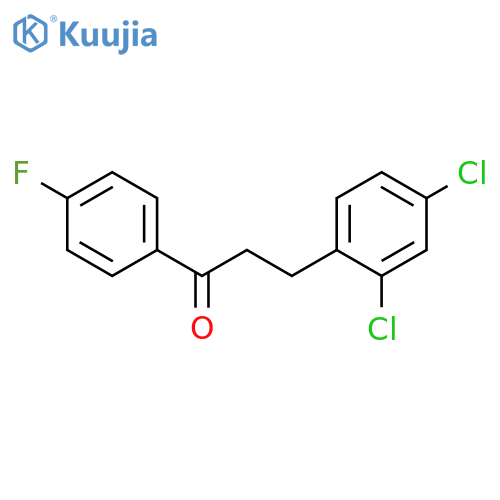 1-Propanone, 3-(2,4-dichlorophenyl)-1-(4-fluorophenyl)- structure