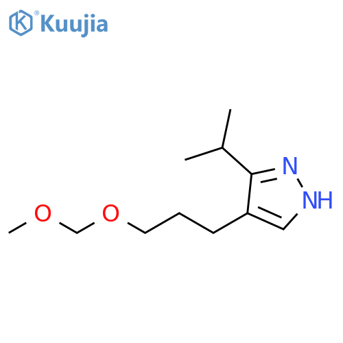 1H-Pyrazole, 4-[3-(methoxymethoxy)propyl]-3-(1-methylethyl)- structure