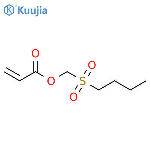 2-Propenoic acid, (butylsulfonyl)methyl ester structure