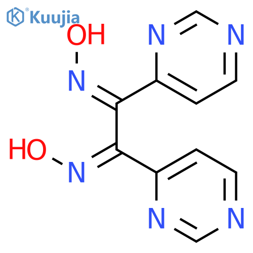 Ethanedione, di-4-pyrimidinyl-, dioxime structure
