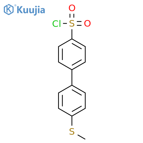 [1,1'-Biphenyl]-4-sulfonyl chloride, 4'-(methylthio)- structure