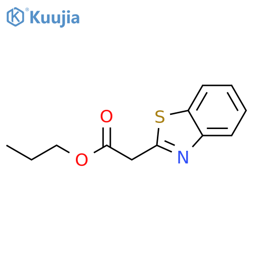 Propyl 2-(benzo[d]thiazol-2-yl)acetate structure
