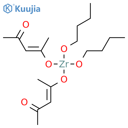 ZIRCONIUM DI-N-BUTOXIDE (BIS-2,4-PENTANEDIONATE) structure