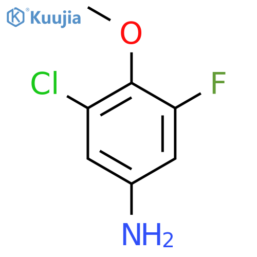 3-Chloro-5-fluoro-4-methoxyaniline structure