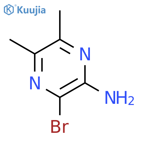 3-Bromo-5,6-dimethylpyrazin-2-amine structure
