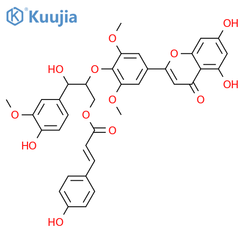 Aegicin; (7''R*,8''R*)-form, 3''-Methoxy, 9''-O-(4-hydroxy-E-cinnamoyl) structure