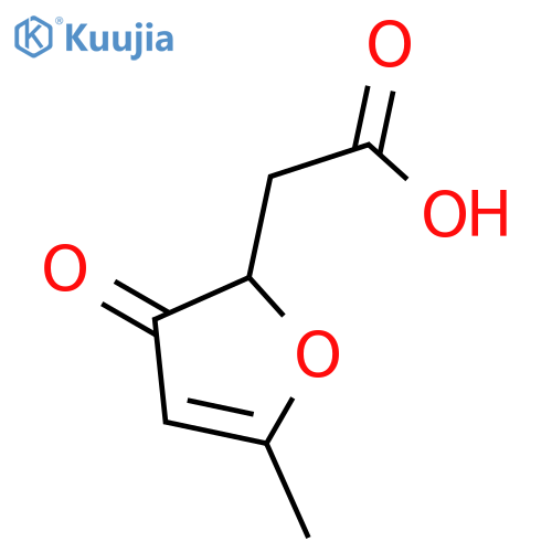 2-(5-METHYL-3-OXO-2,3-DIHYDROFURAN-2-YL)ACETIC ACID structure