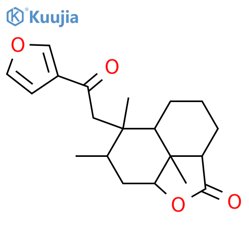 15,16-Epoxy-12-oxo-3,13(16),14-clerodatrien-18,6-olide; (ent-5β,6β)-form, 3,4β-Dihydro structure