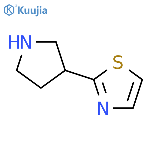 2-(pyrrolidin-3-yl)-1,3-thiazole structure
