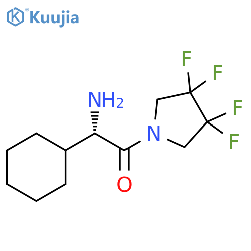 Pyrrolidine, 1-[(2S)-aminocyclohexylacetyl]-3,3,4,4-tetrafluoro- structure