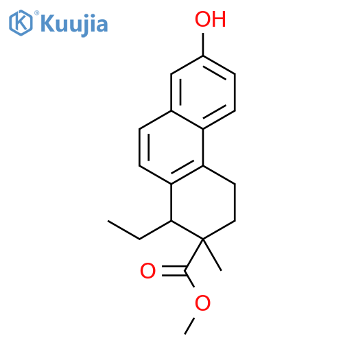 methyl 1-ethyl-7-hydroxy-2-methyl-1,2,3,4-tetrahydrophenanthrene-2-carboxylate structure