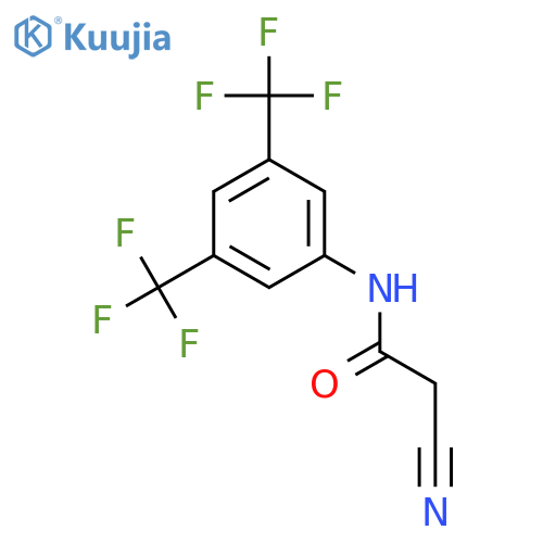 Acetamide, N-[3,5-bis(trifluoromethyl)phenyl]-2-cyano- structure