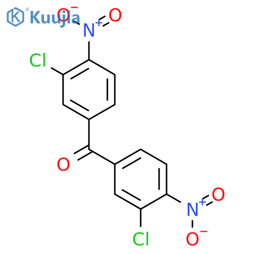METHANONE, BIS(3-CHLORO-4-NITROPHENYL)- structure
