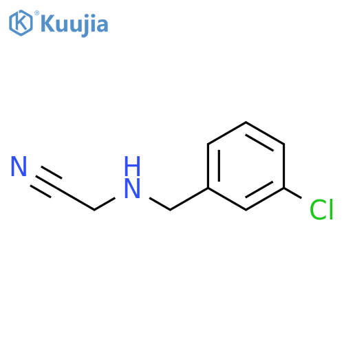 2-{(3-chlorophenyl)methylamino}acetonitrile structure