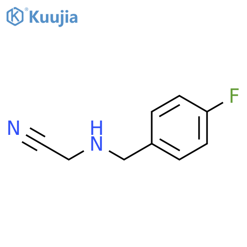 Acetonitrile, [[(4-fluorophenyl)methyl]amino]- structure