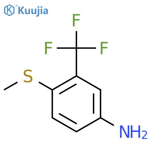4-Methylthio-3-(trifluoromethyl)aniline structure