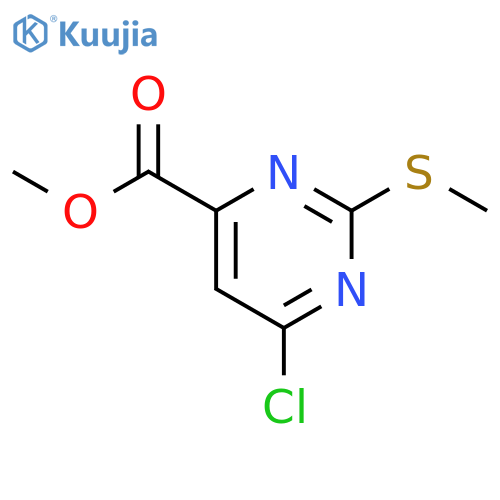methyl 6-chloro-2-(methylsulfanyl)pyrimidine-4-carboxylate structure