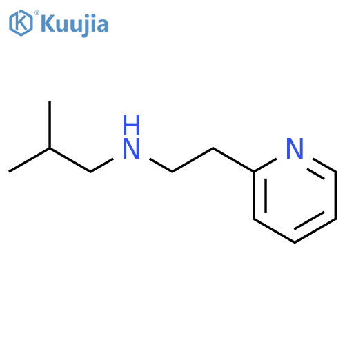 (2-methylpropyl)[2-(pyridin-2-yl)ethyl]amine structure