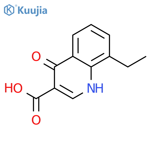 8-Ethyl-4-hydroxyquinoline-3-carboxylic Acid structure