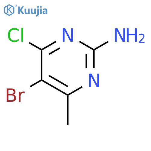 5-Bromo-4-chloro-6-methylpyrimidin-2-amine structure