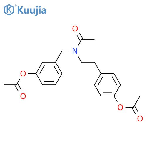 Acetamide,N-[2-[4-(acetyloxy)phenyl]ethyl]-N-[[3-(acetyloxy)phenyl]methyl]- structure