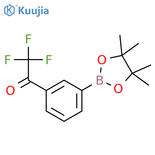 2,2,2-Trifluoro-1-(3-(4,4,5,5-tetramethyl-1,3,2-dioxaborolan-2-yl)phenyl)ethanone structure