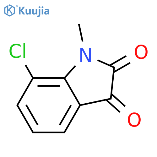 7-chloro-1-methyl-2,3-dihydro-1H-indole-2,3-dione structure