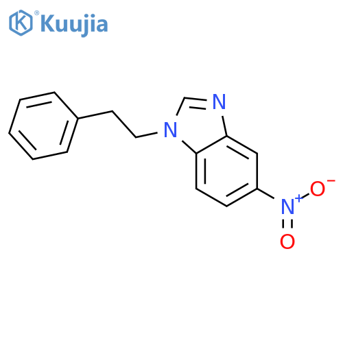 5-Nitro-1-(2-phenylethyl)-1H-benzimidazole structure