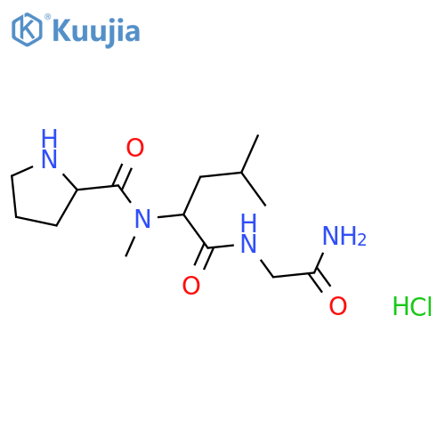 Glycinamide, L-prolyl-N-methyl-D-leucyl-, monohydrochloride structure