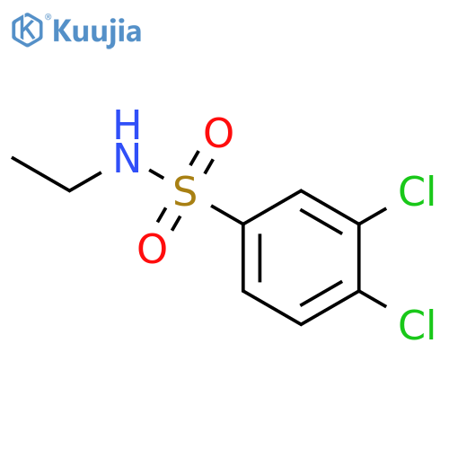 3,4-dichloro-N-ethylbenzene-1-sulfonamide structure
