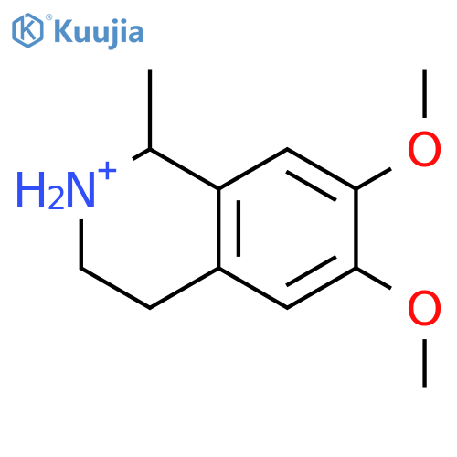 6,7-Dimethoxy-1-methyl-1,2,3,4-tetrahydroisoquinoline hydrochloride structure